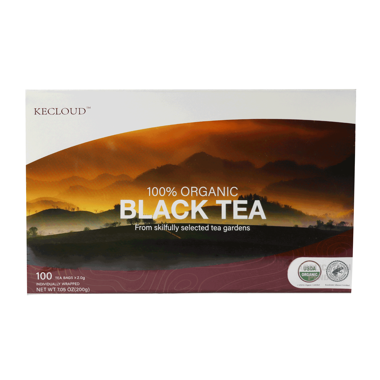 Organic Black Tea - Box of 20/100 String & Tag Tea Bags